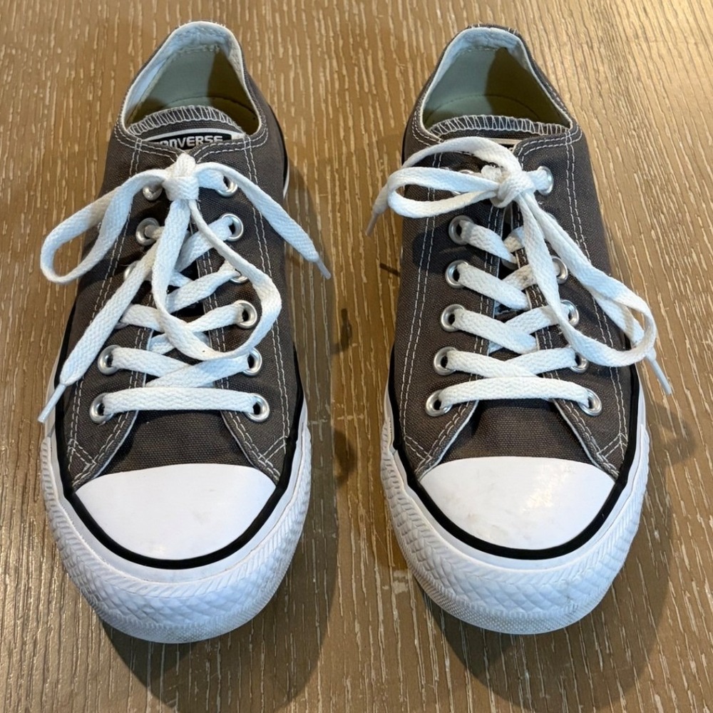 Converse Chuck Taylor All Star Low Top Gray Canvas Sneakers Men's Size 7